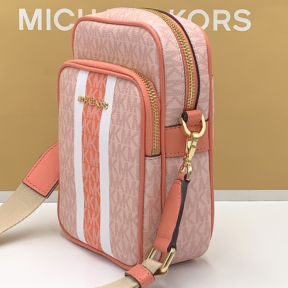Michael Kors Jet Set Travel Medium NS Logo Stripe Crossbody Bag 
SHERBER… - Picture 6 of 15